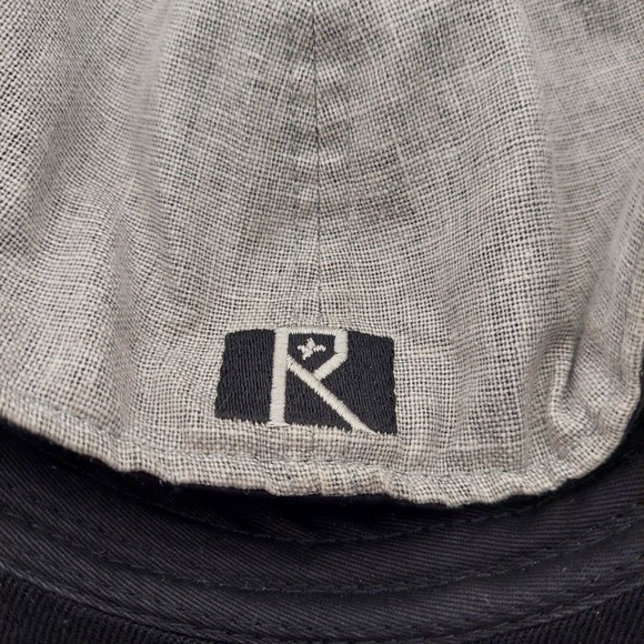 Gray 7 1/4 Fitted Routine Baseball Hat Cap Men's Black Cross Baseball Bat Emblem - Picture 16 of 16